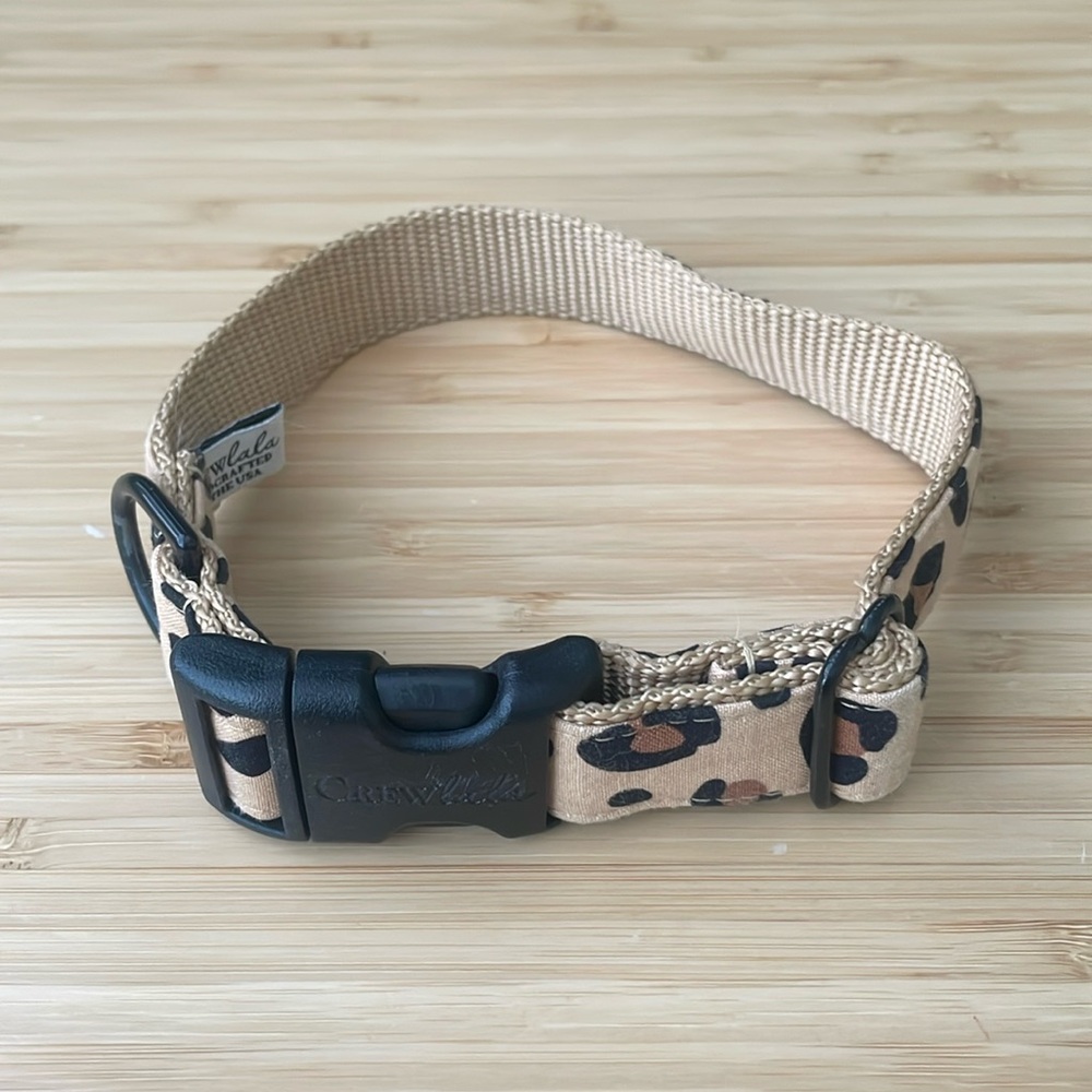 CrewLala Cheetah Print Dog Collar 🐆